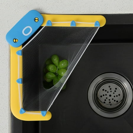 Gpoty Triangle Sink Strainer Triangular Multi-Functional Drain Shelf Disposable Sink Corner Strainer Bag Kitchen Leftovers Filter Basket Fine Mesh Bag (Holder-Yellow)
Gpoty Triangle Sink Strainer Triangular Multi-Functional Drain Shelf Disposable Sink Corner Strainer Bag Kitchen Leftovers Filter Basket Fine Mesh Bag (Holder-Yellow)