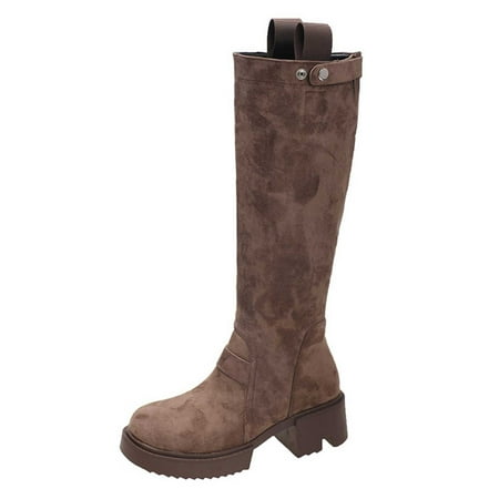 AnuYalue Boots on Clearance 2023 Womens Knee High Boots Round Toe Chunky Block Heels Suede Fashion Winter Booties
AnuYalue Boots on Clearance 2023 Womens Knee High Boots Round Toe Chunky Block Heels Suede Fashion Winter Booties