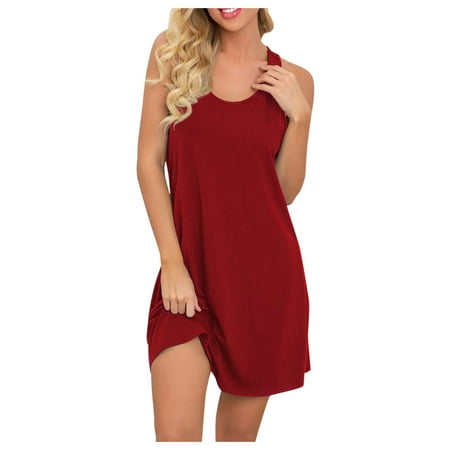 Unbranded Nightdress Solid Round Women s Neck Summer Color Sleeveless Dress Women s Dress Two Sided Dress
Unbranded Nightdress Solid Round Women s Neck Summer Color Sleeveless Dress Women s Dress Two Sided Dress