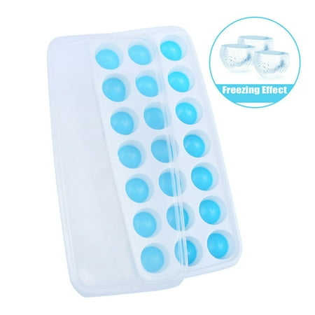 LASHALL Covered Ice Tray Set With 21 Ice Cubes Molds Flexible Rubber Plastic Stackable
LASHALL Covered Ice Tray Set With 21 Ice Cubes Molds Flexible Rubber Plastic Stackable