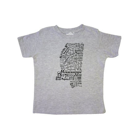 Inktastic Mississippi State word salad Gift Toddler Boy or Toddler Girl T-Shirt