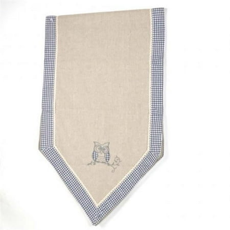 Hi-Line Gift FBRN-002-OW Kitchen Linen Table Runner - Owl