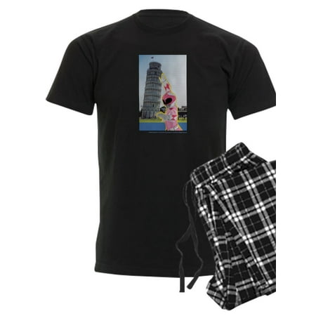 CafePress - Power Rangers Pink Ranger At The Le - Men s Dark Pajamas