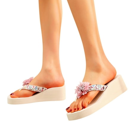Aayomet For Women Beach Wedges Slippers Bohemian Flops Sandals Flip Ladies Shoes Supportive Slippers for Women Flip Flop Beige 7.5
Aayomet For Women Beach Wedges Slippers Bohemian Flops Sandals Flip Ladies Shoes Supportive Slippers for Women Flip Flop Beige 7.5
