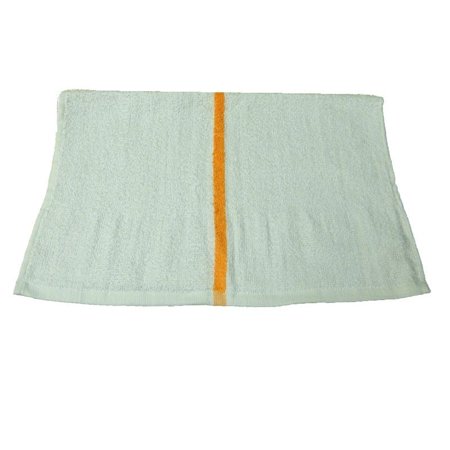 GHP 48-Pcs Gold Stripe 16"x19" Heavy Duty Cotton Terry Ribbed Bar Mop/Cleaning Towels