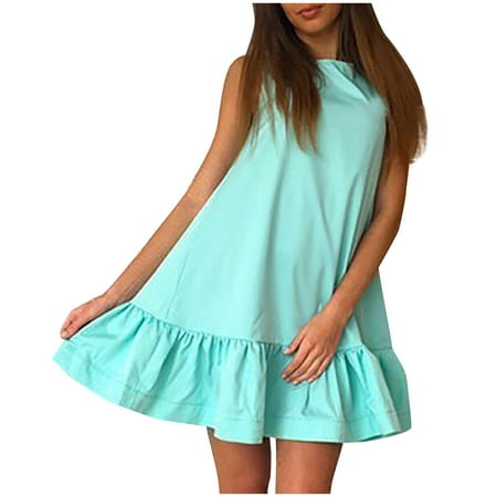 jsaierl Summer Dresses for Women Casual Solid Color Vest Sleeveless Soft Pleated Dresses for women 2023
jsaierl Summer Dresses for Women Casual Solid Color Vest Sleeveless Soft Pleated Dresses for women 2023