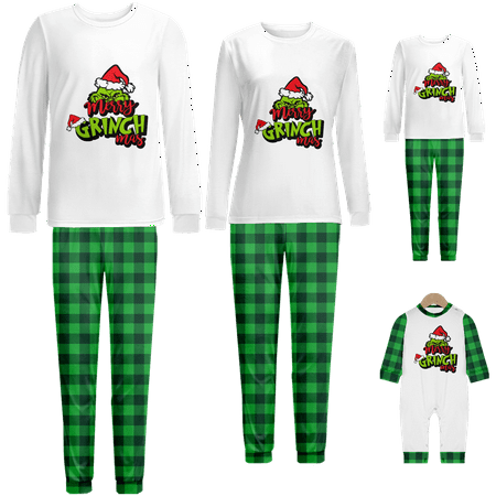 Matching Family Christmas Pajamas Sleepwear Set Cartoon Monster Green Black Buffalo Buffalo Printed Baby-Kids-Adult-Pet Size 2-Piece Top and Pants Bodysuits Xmas PJS Sleepwear
Matching Family Christmas Pajamas Sleepwear Set Cartoon Monster Green Black Buffalo Buffalo Printed Baby-Kids-Adult-Pet Size 2-Piece Top and Pants Bodysuits Xmas PJS Sleepwear