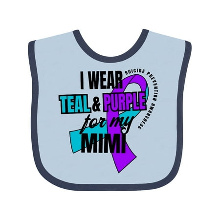Inktastic Suicide Prevention I Wear Teal and Purple for My Mimi Gift Baby Boy or Baby Girl Bib
Inktastic Suicide Prevention I Wear Teal and Purple for My Mimi Gift Baby Boy or Baby Girl Bib