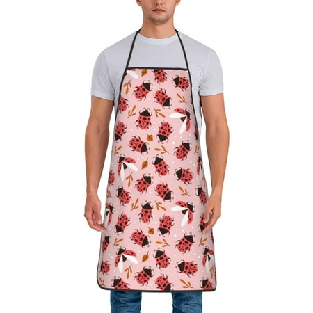 Wukai Cute Ladybugs 1 Print Aprons Adjustable Bib Aprons Cooking Kitchen Chef Apron for Women and Men
Wukai Cute Ladybugs 1 Print Aprons Adjustable Bib Aprons Cooking Kitchen Chef Apron for Women and Men