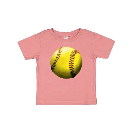 Inktastic Yellow Softball Gift Baby Boy or Baby Girl T-Shirt