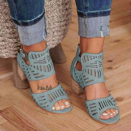 Dpityserensio Hot Rhinestone Hollow Fish Mouth Metal Buckle Back Zipper Thick Heel Sandals Summer Women Sandals Clearance Dark Blue 9.5-10(42)
Dpityserensio Hot Rhinestone Hollow Fish Mouth Metal Buckle Back Zipper Thick Heel Sandals Summer Women Sandals Clearance Dark Blue 9.5-10(42)