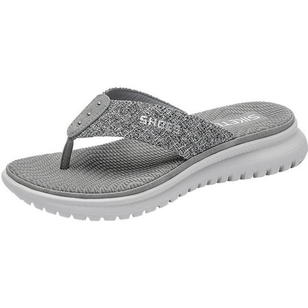 Cathalem Women Fashion Thickened Non Slip Beach Summer Comfortable Walking Flip Flop Grey 38
Cathalem Women Fashion Thickened Non Slip Beach Summer Comfortable Walking Flip Flop Grey 38