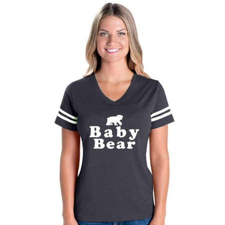 Baby Bear Womens V-Neck Fine Jersey Tee