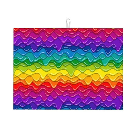 Sigee Bright Rainbow for Dish Drying Mat for Kitchen Counter Premium Kitchen Drying Mat 18 x 24 Dish Drying Pad
Sigee Bright Rainbow for Dish Drying Mat for Kitchen Counter Premium Kitchen Drying Mat 18 x 24 Dish Drying Pad