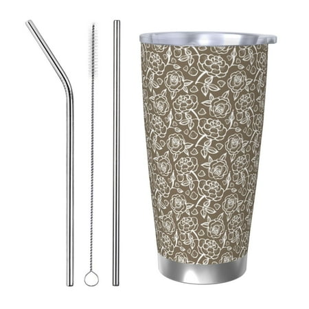 Gaeub Flower Rose Print 20-Ounce Stainless Steel Car Cup Tumblers Cups with Lids and Straw Coffee Cups for Adults Kids Home Car Office School Travel Party-Straw Three-piece Set
Gaeub Flower Rose Print 20-Ounce Stainless Steel Car Cup Tumblers Cups with Lids and Straw Coffee Cups for Adults Kids Home Car Office School Travel Party-Straw Three-piece Set