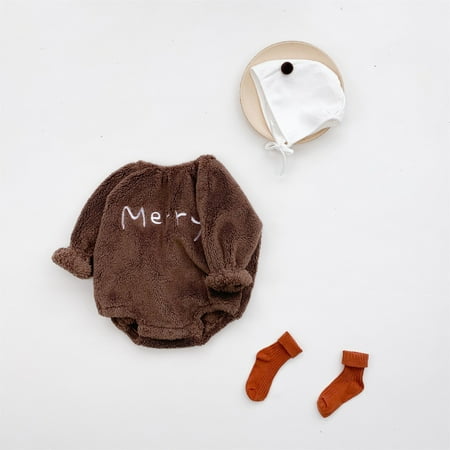 Aayomet Baby Boy Clothes Newborn Infant Baby Boys Girls Solid Color Bodysuit Jumpsuits with Button Long Sleeve Thread Cotton Rompers Brown 12-18 Months
Aayomet Baby Boy Clothes Newborn Infant Baby Boys Girls Solid Color Bodysuit Jumpsuits with Button Long Sleeve Thread Cotton Rompers Brown 12-18 Months