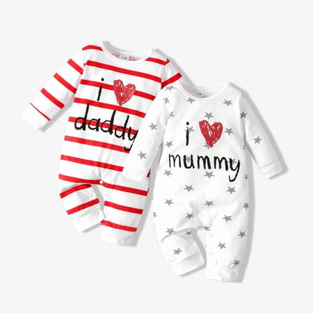 PatPat Unisex Newborn Baby Long Sleeve Jumpsuit 2Pack I Love Daddy/Mommy Printed Cotton Comfy Pajamas Romper Set Infant Cute Outfit 0-18Month
PatPat Unisex Newborn Baby Long Sleeve Jumpsuit 2Pack I Love Daddy/Mommy Printed Cotton Comfy Pajamas Romper Set Infant Cute Outfit 0-18Month