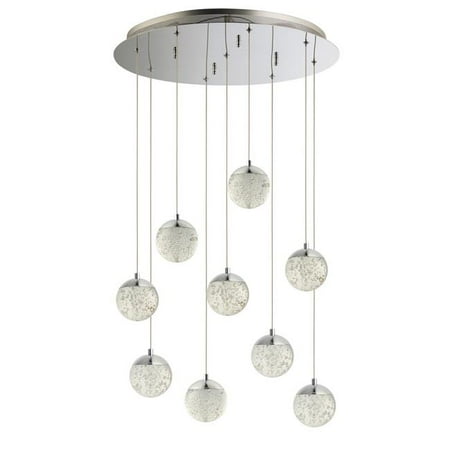 ET2 E24269-91PC Orb II 9-Light Pendant Ceiling Light Polished Chrome