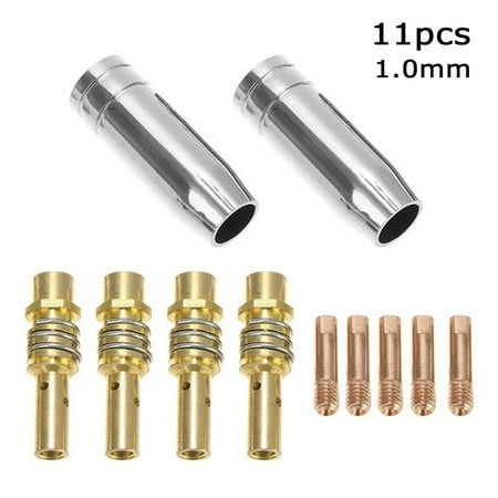 11pcs 0.8mm Holder Kit Copper Welder Accessory Conductive Contact Tips Torch Consumables Soldering Tool MIG Welding Nozzle Kit 1.0MM 11PCS
11pcs 0.8mm Holder Kit Copper Welder Accessory Conductive Contact Tips Torch Consumables Soldering Tool MIG Welding Nozzle Kit 1.0MM 11PCS