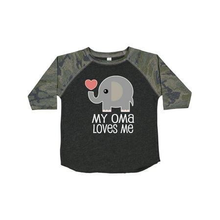 Inktastic My Oma Loves Me Grandchild Gift Toddler Boy or Toddler Girl T-Shirt