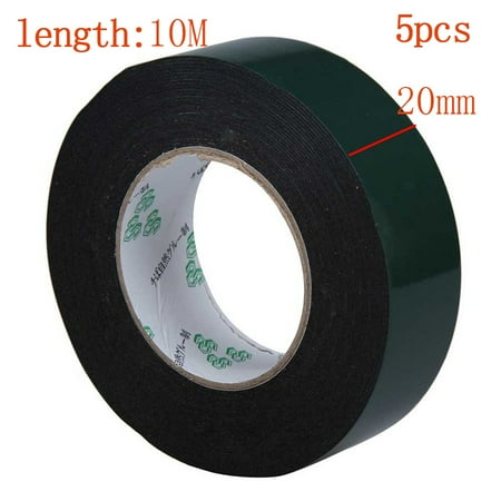 5 Pcs 10M Strong Waterproof Double Sides Adhesive Acrylic Foam Tape 20mm Width