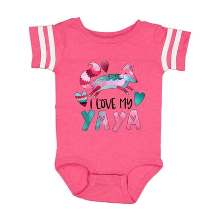 Inktastic I Love My Yaya Pink and Blue Fox with Hearts Gift Baby Boy or Baby Girl Bodysuit
Inktastic I Love My Yaya Pink and Blue Fox with Hearts Gift Baby Boy or Baby Girl Bodysuit
