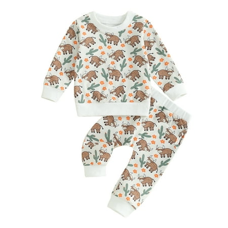 Bagilaanoe 2PCS Toddler Baby Girl Boy Pants Set Print Long Sleeve Sweatshirt Pullover Tops + Drawstring Sweatpants 6M 12M 18M 24M 3T Kids Casual Sweatsuits
Bagilaanoe 2PCS Toddler Baby Girl Boy Pants Set Print Long Sleeve Sweatshirt Pullover Tops + Drawstring Sweatpants 6M 12M 18M 24M 3T Kids Casual Sweatsuits