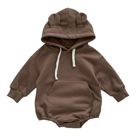Pimfylm Bodysuits For Children Clothes Fashion Winter Hooded Bodysuits Bodysuits Coat Brown 80
Pimfylm Bodysuits For Children Clothes Fashion Winter Hooded Bodysuits Bodysuits Coat Brown 80
