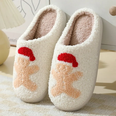 Christmas Home Slippers Cute Cartoon Santa Claus Cotton Slippers For Women And Men Couples Winter Warm Furry Shoes
Christmas Home Slippers Cute Cartoon Santa Claus Cotton Slippers For Women And Men Couples Winter Warm Furry Shoes