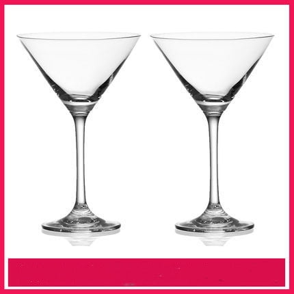 Homeex Lead free crystal cocktail glass 274ml A pair