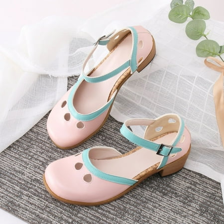 LIANGP Women s Sandals Spring And Summer Foreign Trade Style Large Color Matching Buckle Casual Single Shoe Sandals Women s Shoes Pink Size 7
LIANGP Women s Sandals Spring And Summer Foreign Trade Style Large Color Matching Buckle Casual Single Shoe Sandals Women s Shoes Pink Size 7