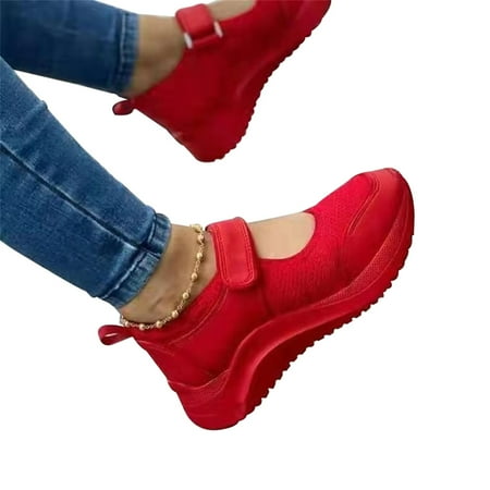 Casual Breathable Hook-and-loop Thick-Sole Cutout Mesh Walking Shoes for Women
Casual Breathable Hook-and-loop Thick-Sole Cutout Mesh Walking Shoes for Women