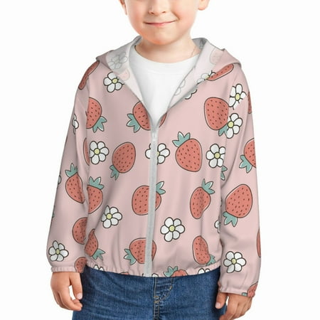 Zeuib Strawberry And Flowers Print Girls & Boys Sun Protection Hoodie with UPF 50+ Children’s Quick-Dry Jacket Perfect for Outdoor Activities-3 Years
Zeuib Strawberry And Flowers Print Girls & Boys Sun Protection Hoodie with UPF 50+ Children’s Quick-Dry Jacket Perfect for Outdoor Activities-3 Years