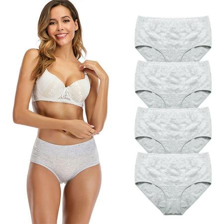 DODOING Womens Plus Size Underwear High Waist Tummy Control Cotton Panties Soft Hipster Briefs 1-4 Pack 
DODOING Womens Plus Size Underwear High Waist Tummy Control Cotton Panties Soft Hipster Briefs 1-4 Pack