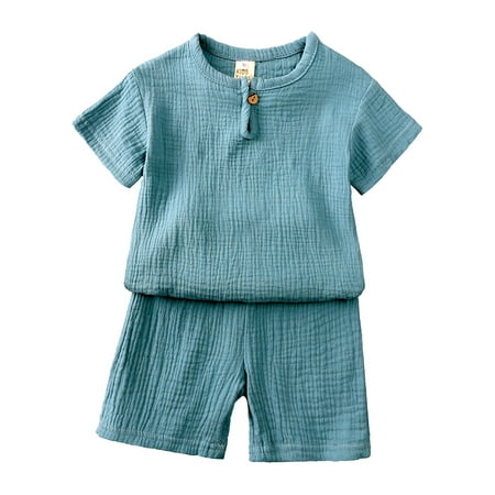 Toddler Kids Baby Boy Girl Clothes Solid Pullover Short Sleeve Cotton Linen Sweatshirt T Shirt Crewneck Tops Shorts Set Clothes Summer Outfits
Toddler Kids Baby Boy Girl Clothes Solid Pullover Short Sleeve Cotton Linen Sweatshirt T Shirt Crewneck Tops Shorts Set Clothes Summer Outfits