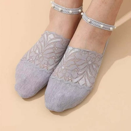 YUEHAO 1 Pairs Women s Pearl Lace Socks Breathable Invisible Socks Ballerina Socks Non Slip Socks Transparent Low Socks Grey
YUEHAO 1 Pairs Women s Pearl Lace Socks Breathable Invisible Socks Ballerina Socks Non Slip Socks Transparent Low Socks Grey