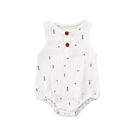 Canrulo Newborn Baby Girls Lace Floral Ruffle Romper Bodysuit Sleeeless Summer Outfits White Triangle 12-18 Months
Canrulo Newborn Baby Girls Lace Floral Ruffle Romper Bodysuit Sleeeless Summer Outfits White Triangle 12-18 Months