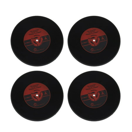 4pcs Colorful Vinyl Record Disk Drinks Coasters Cup Mat for Music Lovers (Red)
4pcs Colorful Vinyl Record Disk Drinks Coasters Cup Mat for Music Lovers (Red)
