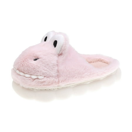 Cute Animal Slippers for Women Soft Warm Casual Fluffy Slip On Indoor Slippers
