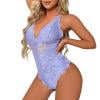 LoyGkgas Bodysuit Fashion Women Underwear Lingerie Lace Deep V Sleepwear (Light Purple S)
LoyGkgas Bodysuit Fashion Women Underwear Lingerie Lace Deep V Sleepwear (Light Purple S)