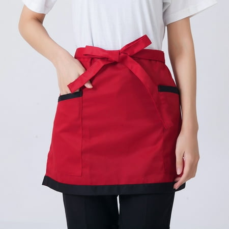 Half Apron with Pocket for Waitress or Daily Baking Gardening One Size