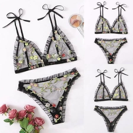 Lingerie For Women Plus Size Ladies Fashion Embroidery Lace See-Through Underwear Bra + Thong 2Pce Suit
Lingerie For Women Plus Size Ladies Fashion Embroidery Lace See-Through Underwear Bra + Thong 2Pce Suit