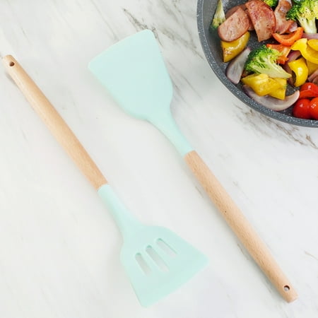 BetterZ 1Pc Cooking Spatula Strong Construction Heat Insulation Handle Silicone Heat-resistant Easy Flex Design Soup Spoon for Home
BetterZ 1Pc Cooking Spatula Strong Construction Heat Insulation Handle Silicone Heat-resistant Easy Flex Design Soup Spoon for Home