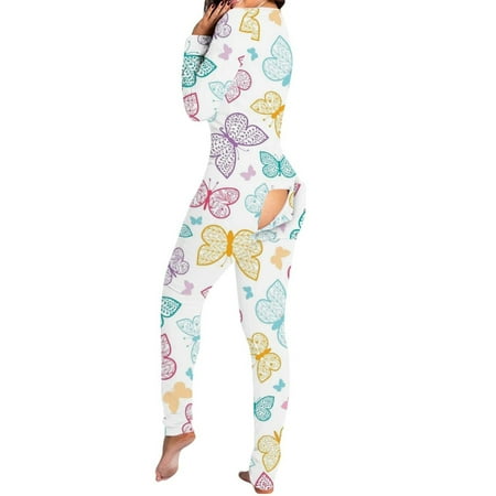 Hopiumy Womens Button-down Front Functional Buttoned Flap Adults Pajamas One Piece Sleepwear Jumpsuit Thermal Underwear Set
Hopiumy Womens Button-down Front Functional Buttoned Flap Adults Pajamas One Piece Sleepwear Jumpsuit Thermal Underwear Set