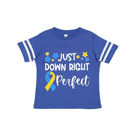 Inktastic Just Down Right Perfect Down Syndrome Awareness Ribbon Gift Toddler Boy or Toddler Girl T-Shirt
Inktastic Just Down Right Perfect Down Syndrome Awareness Ribbon Gift Toddler Boy or Toddler Girl T-Shirt