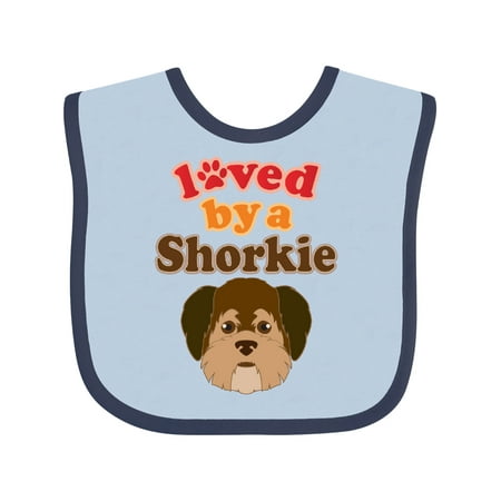 Inktastic Shorkie Dog Shih Tzu Yorkie Gift Baby Boy or Baby Girl Bib