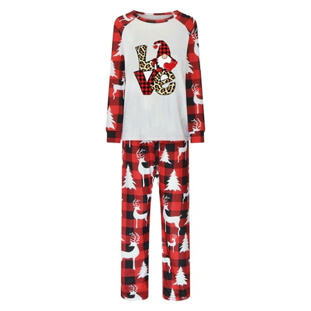 Leutsin Christmas Women Matching Pajamas Set Pjs For Family Set Red Plaid Top And Long Pants Sleepwear Sets
Leutsin Christmas Women Matching Pajamas Set Pjs For Family Set Red Plaid Top And Long Pants Sleepwear Sets