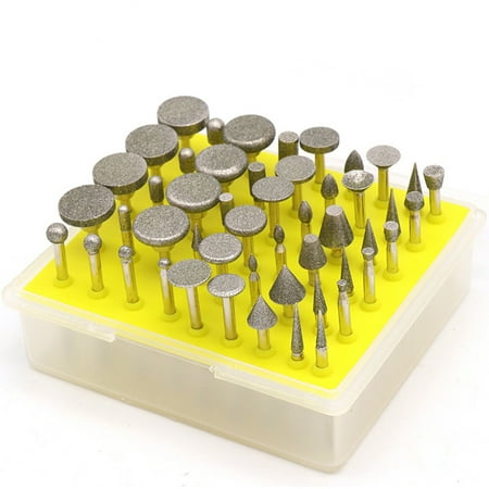 50x/Set Diamond Coated Rotary Grinding for Head Burrs Set 1/8-Inch Shank for glass cemented stones processing Abrasive T
50x/Set Diamond Coated Rotary Grinding for Head Burrs Set 1/8-Inch Shank for glass cemented stones processing Abrasive T