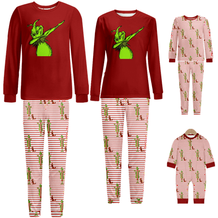 Family Christmas Pajamas The Grinch Red Stripe Printed Sizes for Adult-Kids-Baby-Pet 2 Pieces Top and Pants Bodysuits Clothes Pajamas Set
Family Christmas Pajamas The Grinch Red Stripe Printed Sizes for Adult-Kids-Baby-Pet 2 Pieces Top and Pants Bodysuits Clothes Pajamas Set