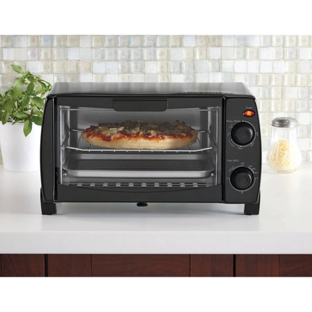 Mainstays 4-Slice Toaster Oven, Black